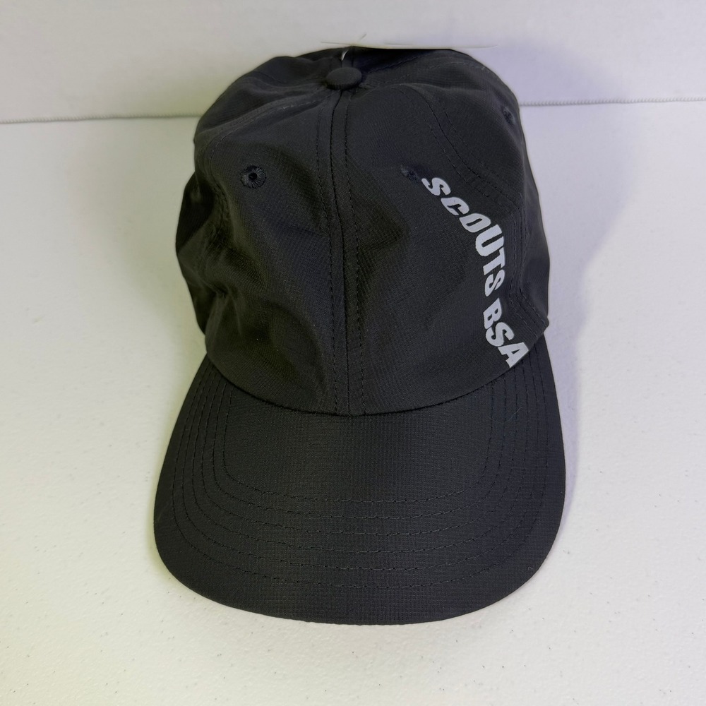 Scouts BSA Performance Baseball Cap Hat Gray Adjustable Reflective Stripe NWT